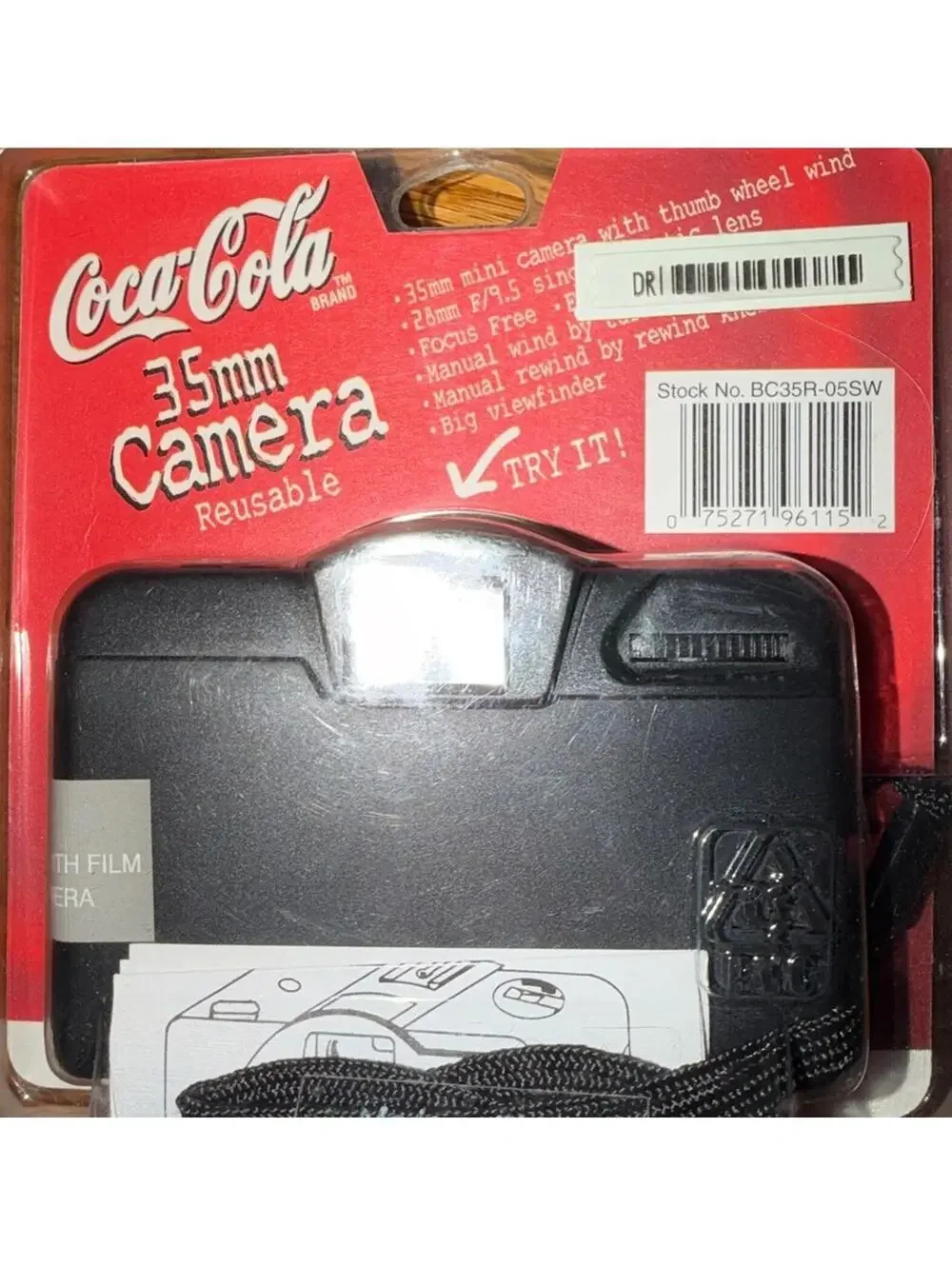 NIP Vintage Coca-Cola 35mm Reusable Camera  NEW SEALED Film Included